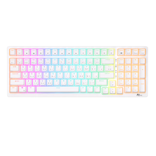 Bàn phím cơ không dây Royal Kludge RK98 Hotswap led RGB, kết nối 3 chế độ (Bluetooth 5.0 | Wireless 2.4G | Dây type C)