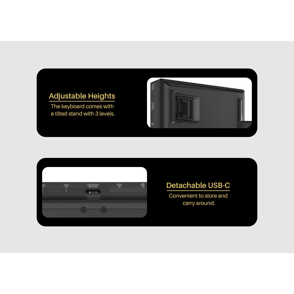 Bàn phím cơ AKKO PC75B Plus v2 Black&Gold (Multi-modes / Hotswap / RGB / Top mount)