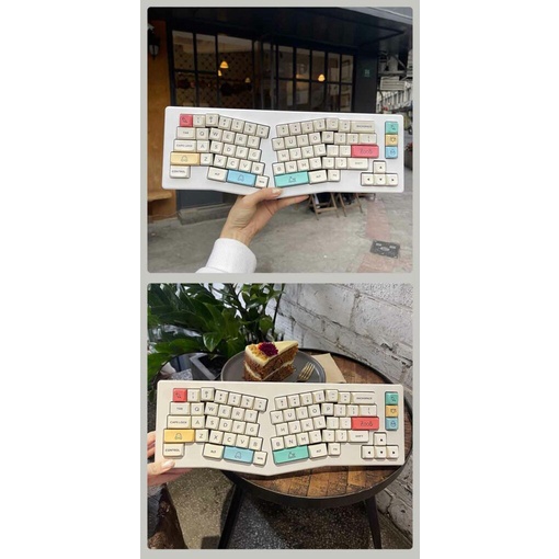 Bộ Keycap AKKO CREAM (PBT Double-Shot / MDA profile / 282 nút)