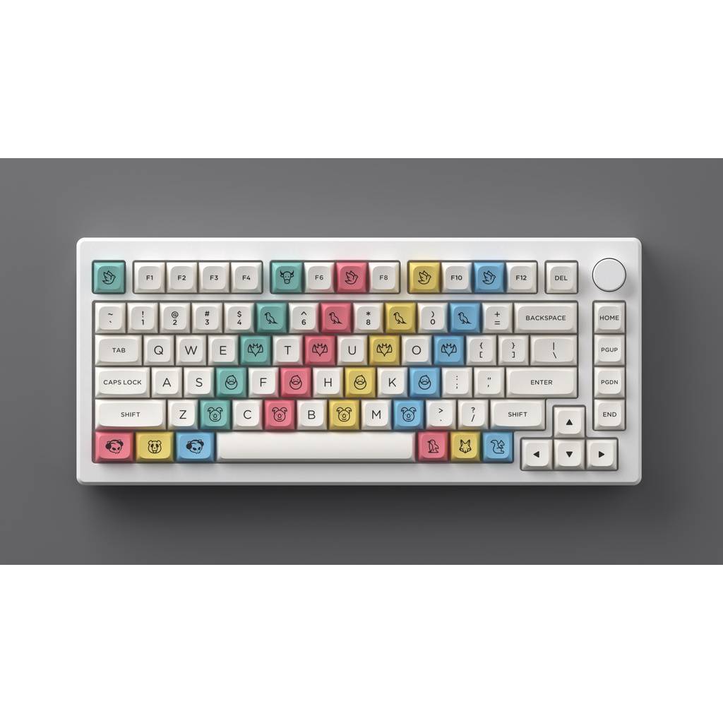 Bộ Keycap AKKO CREAM (PBT Double-Shot / MDA profile / 282 nút)