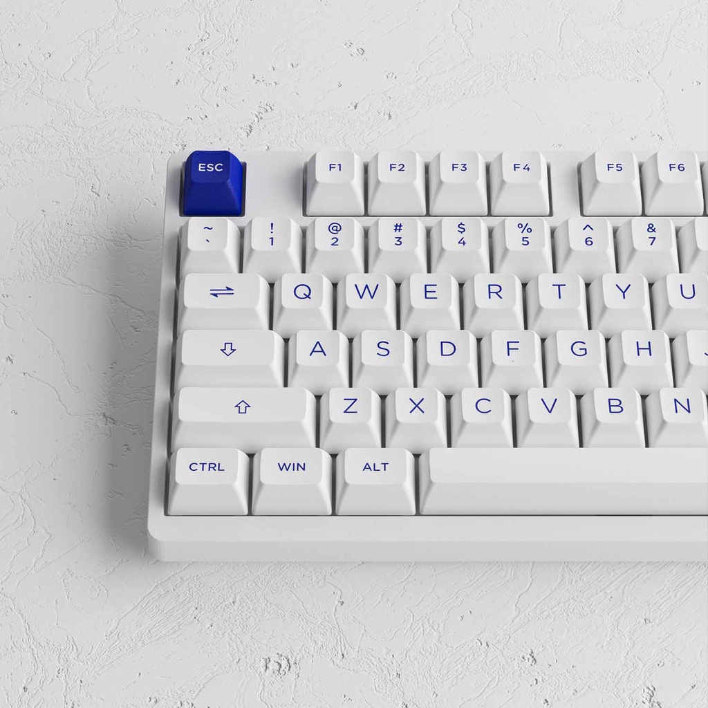 Bàn phím cơ AKKO 3098N Multi-modes Blue on White (Bluetooth 5.0 / Wireless 2.4Ghz / Hotswap / Foam tiêu âm / TTC switch)