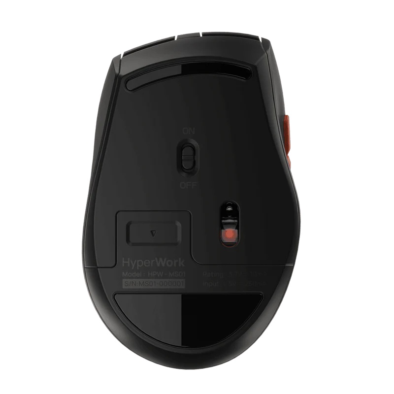 Chuột không dây HyperWork Silentium MS01 / Silentium Mini MS01M (Switch silent yên tĩnh, kết nối 3 Mode)