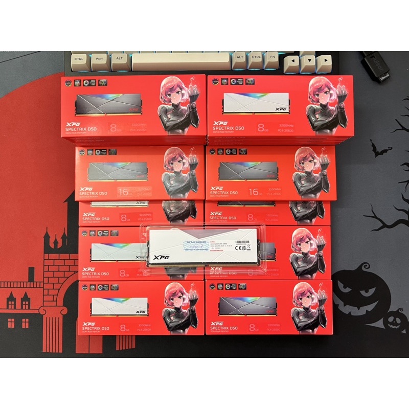 Ram Adata D50 DDR4 XPG SPECTRIX RGB 8GB Bus 3200MHz / 3600MHz