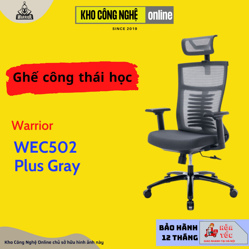Ghế công thái học ergonomic WARRIOR - WEC502 / WEC502 Plus Black / WEC506 / WEC509