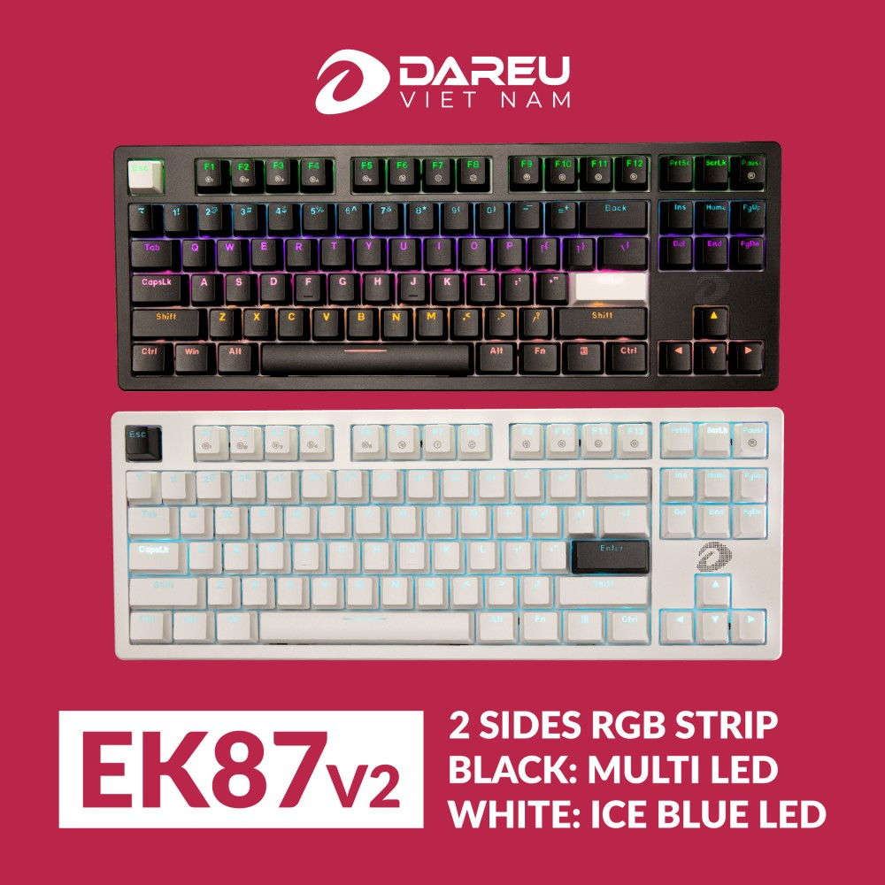 Bàn phím cơ DAREU EK87L v2 / EK87 - Chính hãng (Bảo hành 24 tháng)