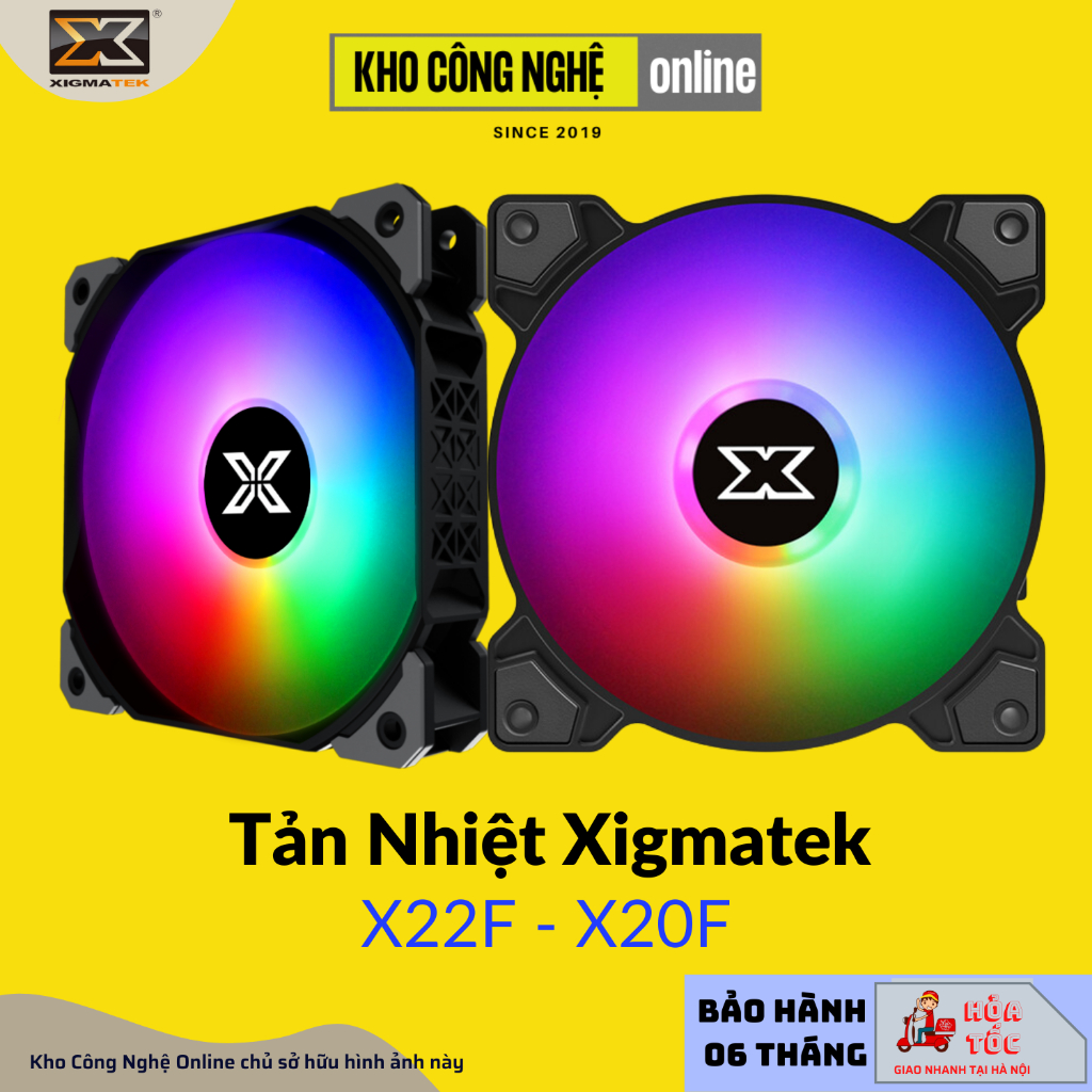Quạt Tản Nhiệt XIGMATEK X22F / X20F - RGB FIXED