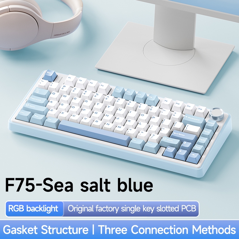 AULA F75 - Bàn Phím Cơ AULA F75 có Hotswap, Led RGB, Kết Nối 3 Mode