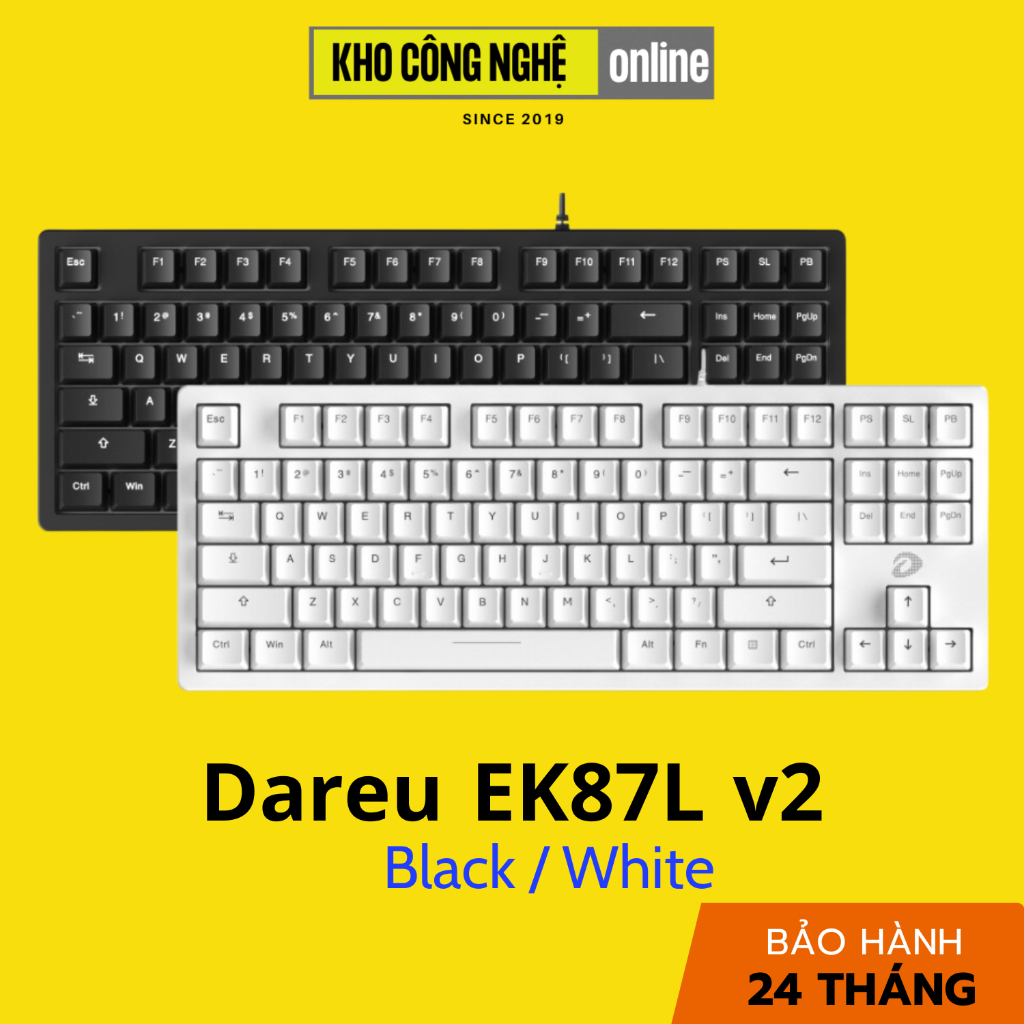 Bàn phím cơ DAREU EK87L v2 / EK87 - Chính hãng (Bảo hành 24 tháng)