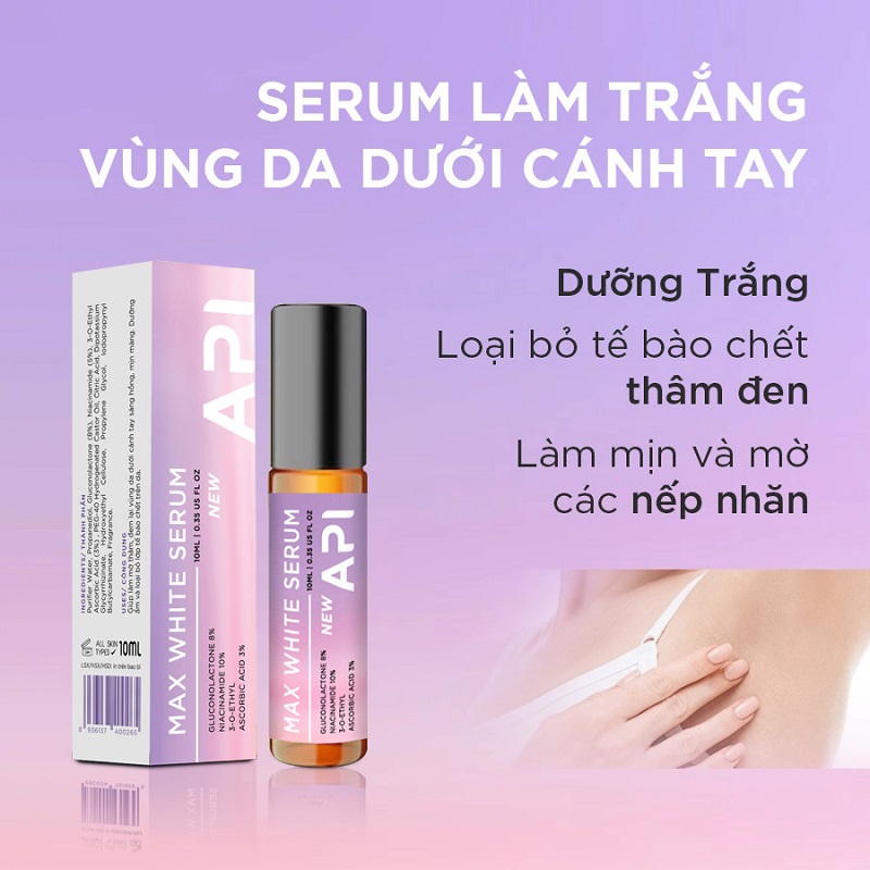 Serum whitens underarm skin