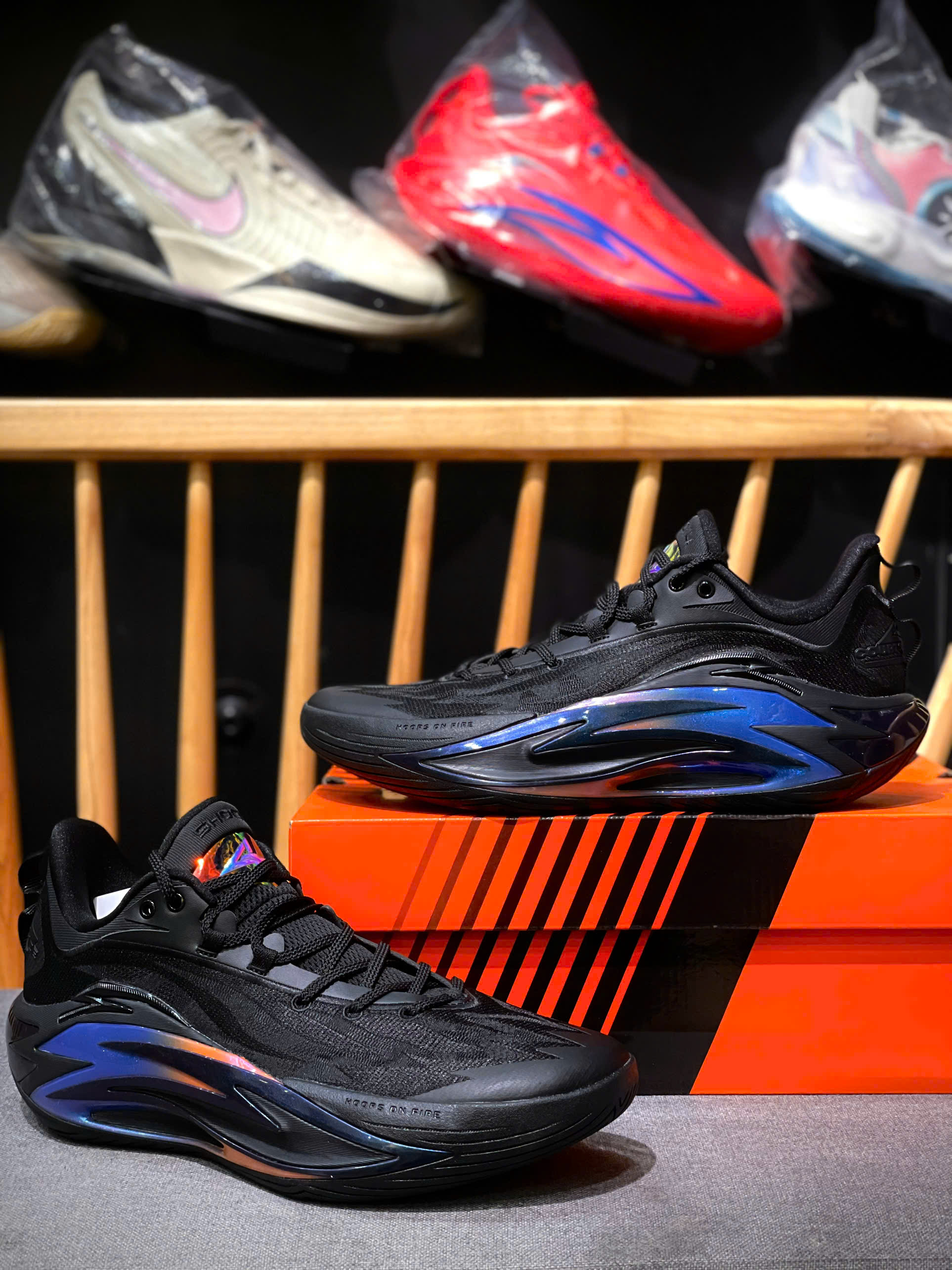 新品29.0cm ANTA Shock Wave 7 オールブラック Anta Shock Wave 7