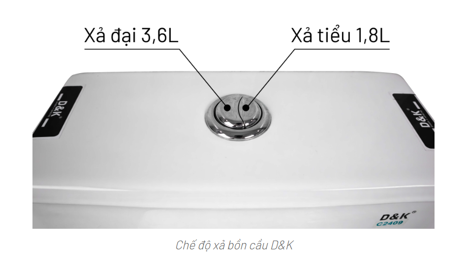 Bàn cầu 1 khối DK-C2409