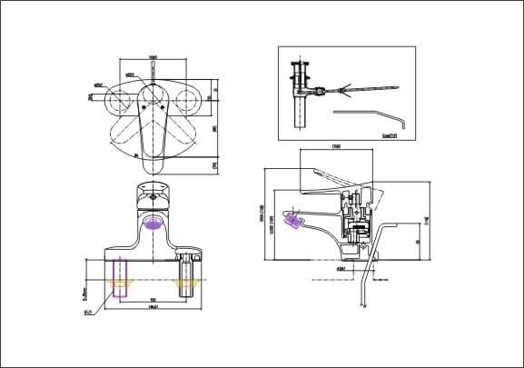 Vòi lavabo chậu rửa mặt Inax LFV-1001S nóng lạnh