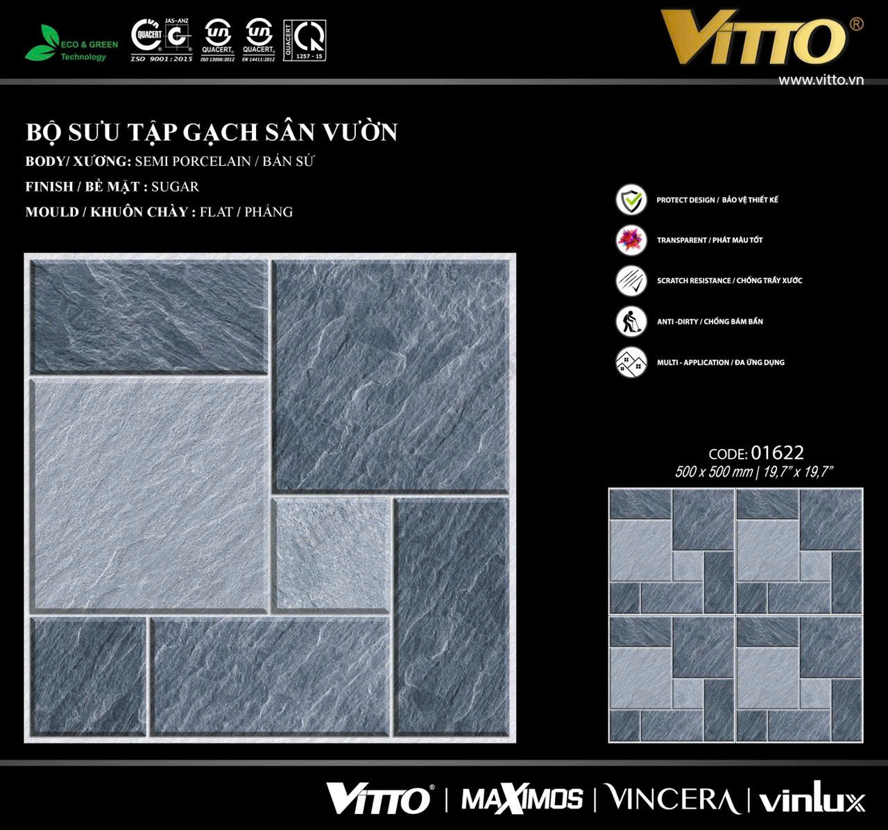 Gạch sân vườn Vitto 01622