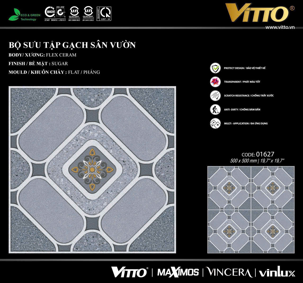 Gạch sân vườn Vitto 01627