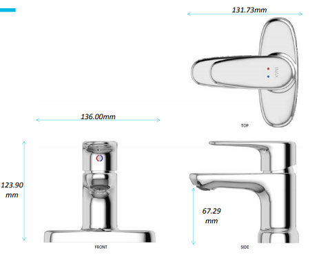 Vòi lavabo chậu rửa mặt Inax LFV-1111S nóng lạnh