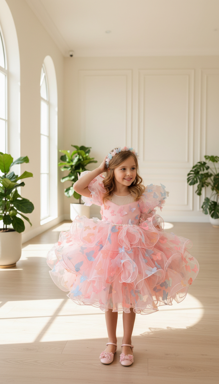 The Story of a Handmade Butterfly Dress for a Little Girl