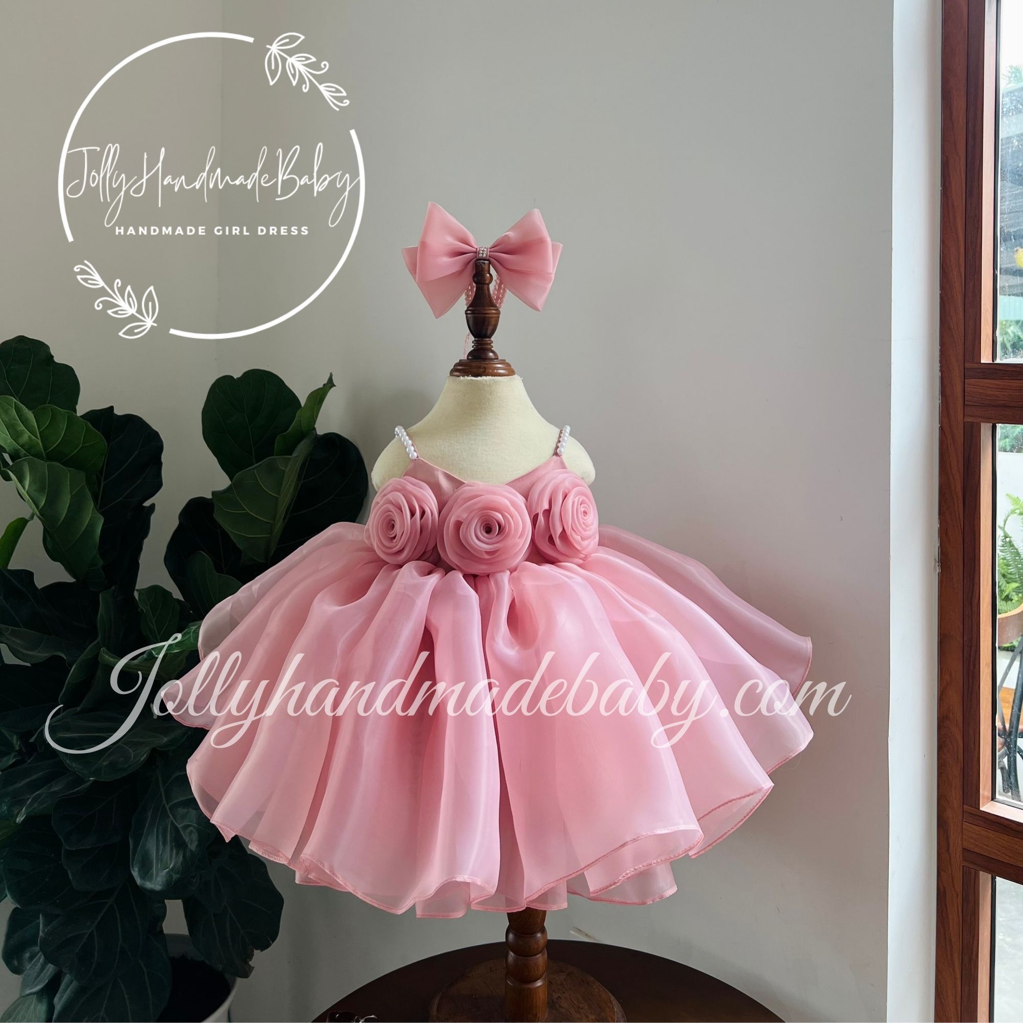 Mauve Baby Girl dress Special Occasion First Birthday Dress Baby Girl Party Dress 1st Birthday Dress Birthday Dress Girls Blush Dress