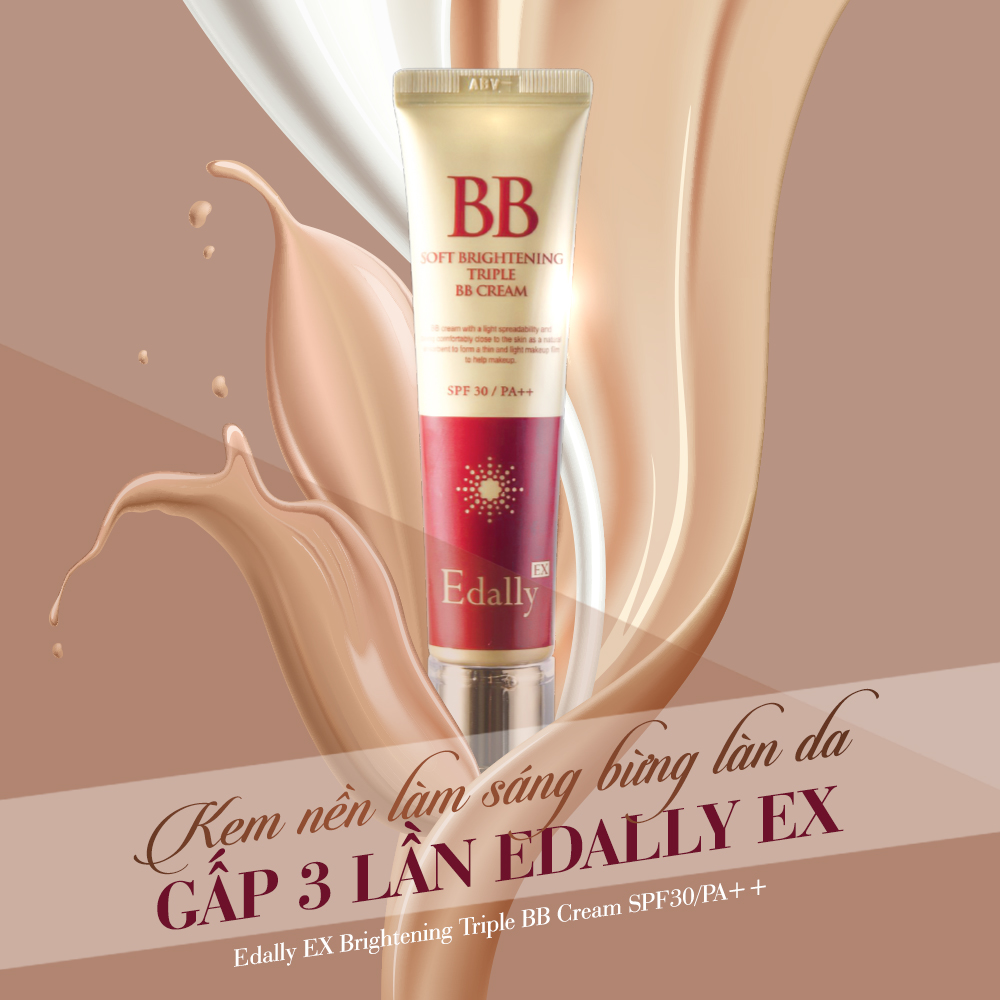 Kem nền làm sáng bừng làn da gấp 3 lần Edally EX - Edally EX Brightening Triple BB Cream SPF30/PA++
