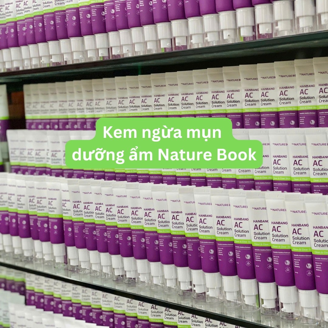 Kem Ngừa Mụn Dưỡng Ẩm Hanbang AC Nature Book -The Nature Book Hanbang AC Solution Cream