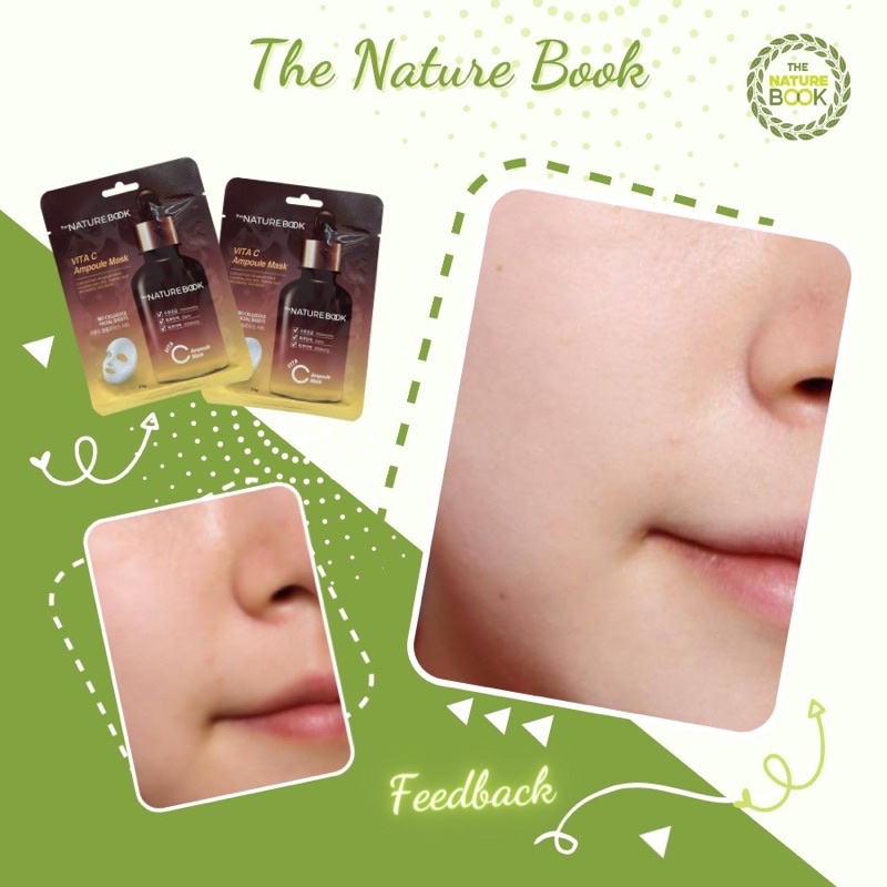 Mặt Nạ Dưỡng Trắng Chuyên Sâu Vitamin C The Nature Book Hàn Quốc