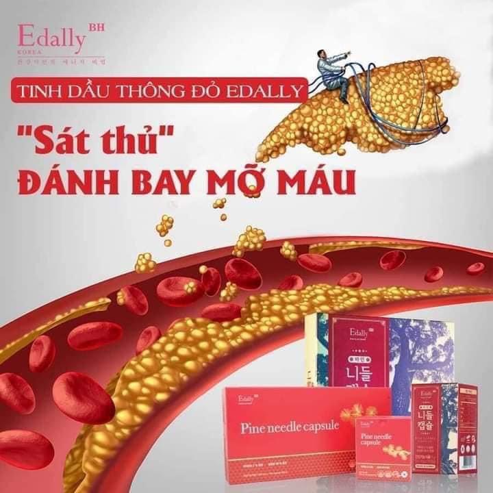 Tinh dầu thông đỏ Edally Bh hàn quốc  (Pine Needle Capsule Edally)