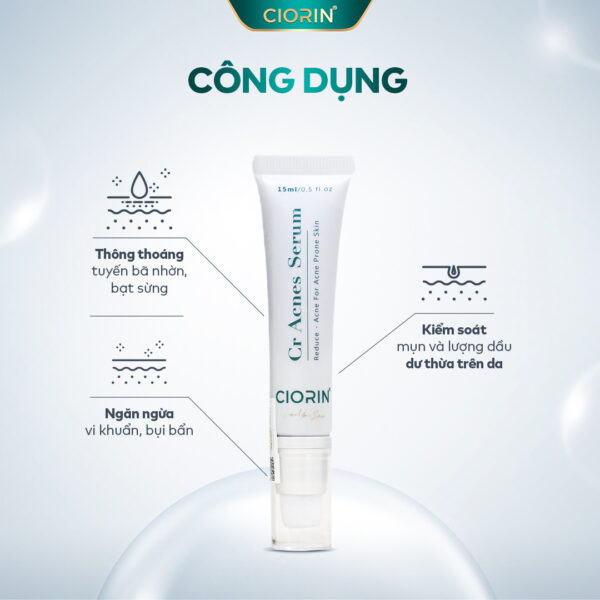 Ciorin Cr Acnes Serum Giảm mụn dầu thừa trên da và thông thoáng lỗ chân lông