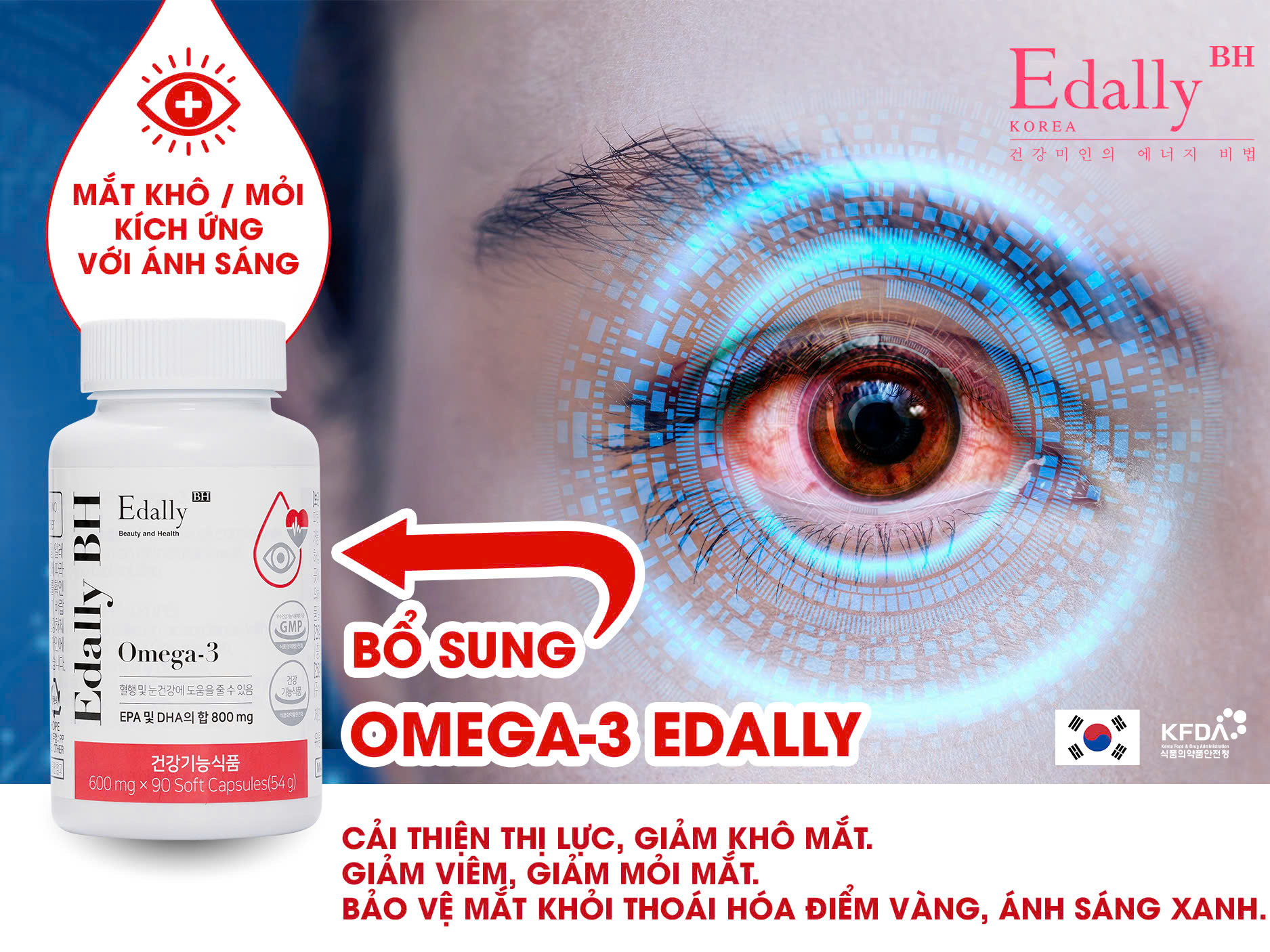 Omega-3 Edally BH Hàn Quốc