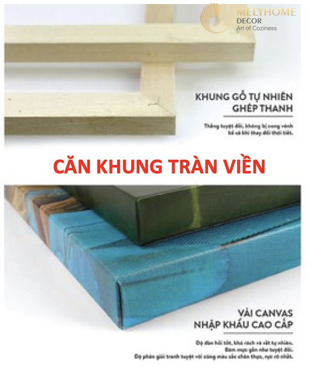 Tranh Đơn Ngang Trừu Tượng Đồi Hoa Anh Đào Núi Rừng Tây Bắc Hà Giang Sapa Mộc Châu Việt Nam Du Lịch In kiểu phong cách Sơn Dầu Treo Tường Tráng gương Trang trí phòng khách sạn nhà hàng