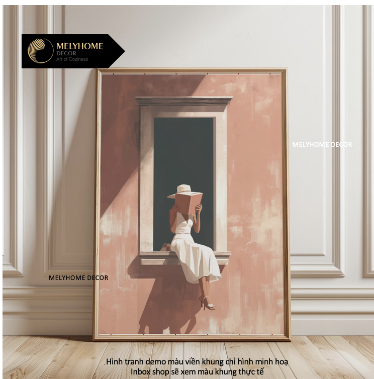 Tổng hợp các mẫu tranh Hồng Pastel Dễ Thương Ngọt Ngào Nghệ Thuật Cô Gái Trừu Tượng Boho Minimalist Tối Giản Đơn Dọc Treo Tường Trang trí