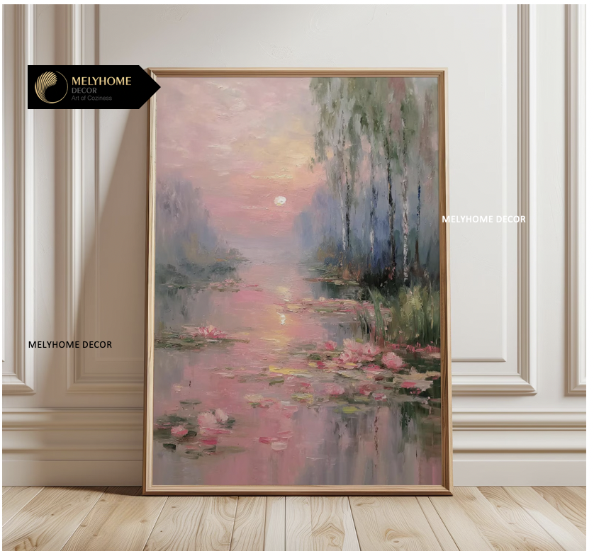 Tổng hợp các mẫu tranh Hồng Pastel Dễ Thương Ngọt Ngào Nghệ Thuật Cô Gái Trừu Tượng Boho Minimalist Tối Giản Đơn Dọc Treo Tường Trang trí