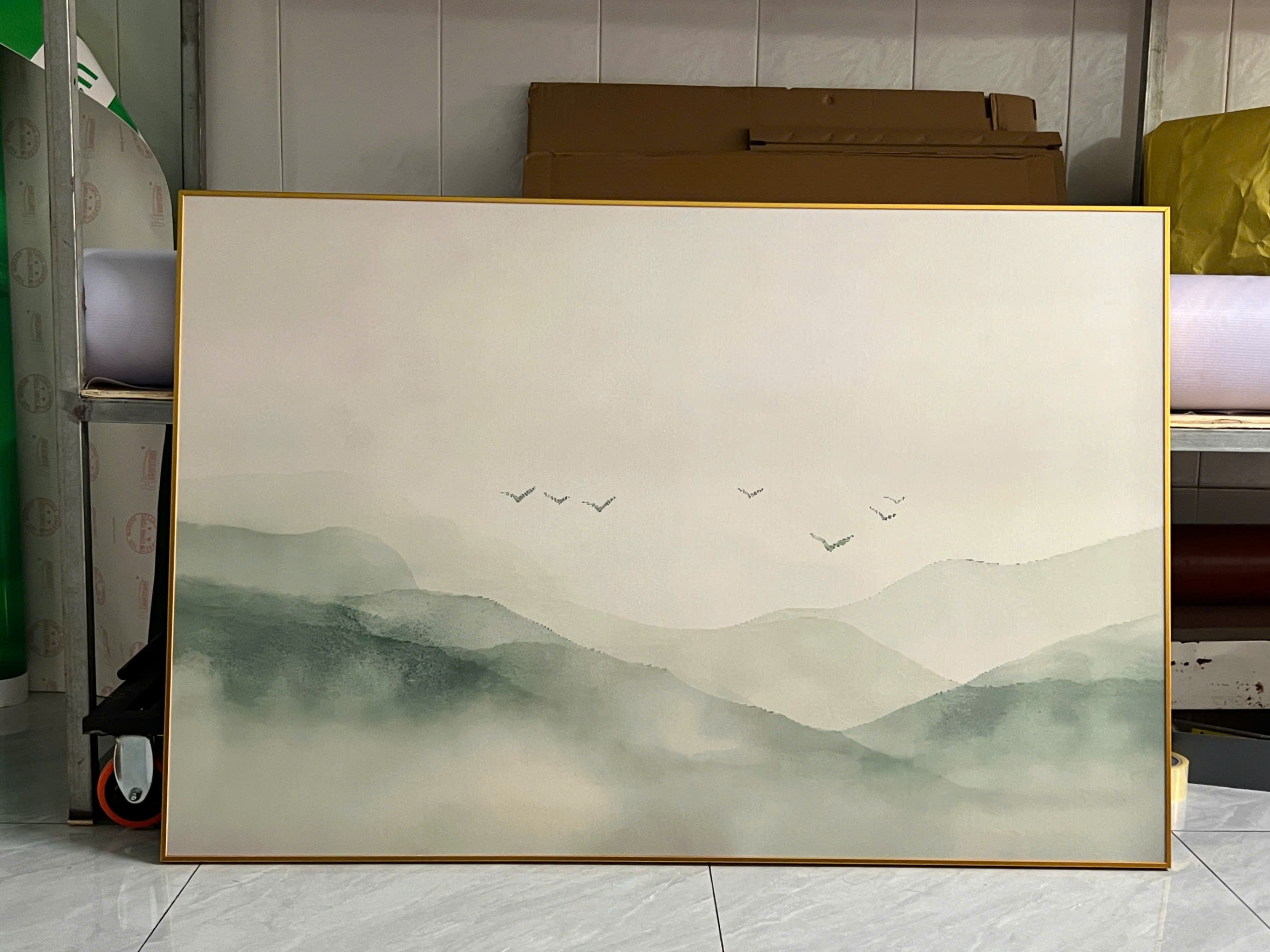 Tổng hợp các mẫu tranh Phong cảnh Tối Giản Rừng Núi wabi sabi nghệ Thuật Treo Tường Trang trí