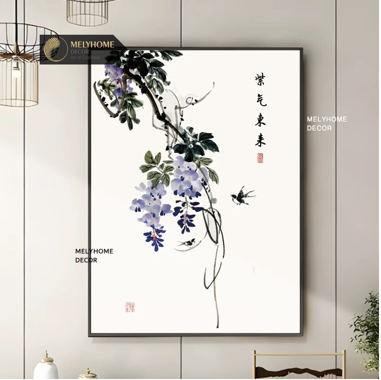 Tổng hợp các mẫu tranh indochine Vintage Trung Hoa Hoa Sen Tre Trúc Chim Động Vật Bướm Cổ Điển Nghệ Thuật Treo Tường Trang trí