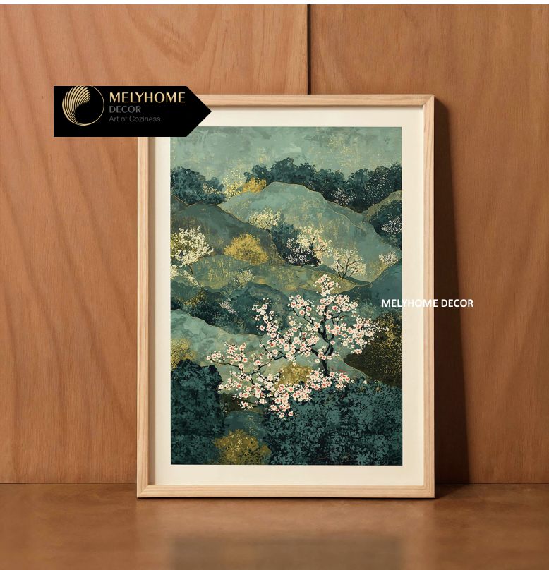 Tổng hợp các mẫu tranh HOA NHẬT BẢN Nghệ Thuật PHONG CẢNH Tối Giản Vintage Trừu Tượng Nhật Bản Đa Dạng Phong cách Tranh Treo Tường Trang trí phòng ngủ phòng khách _ MELYHOME DECOR