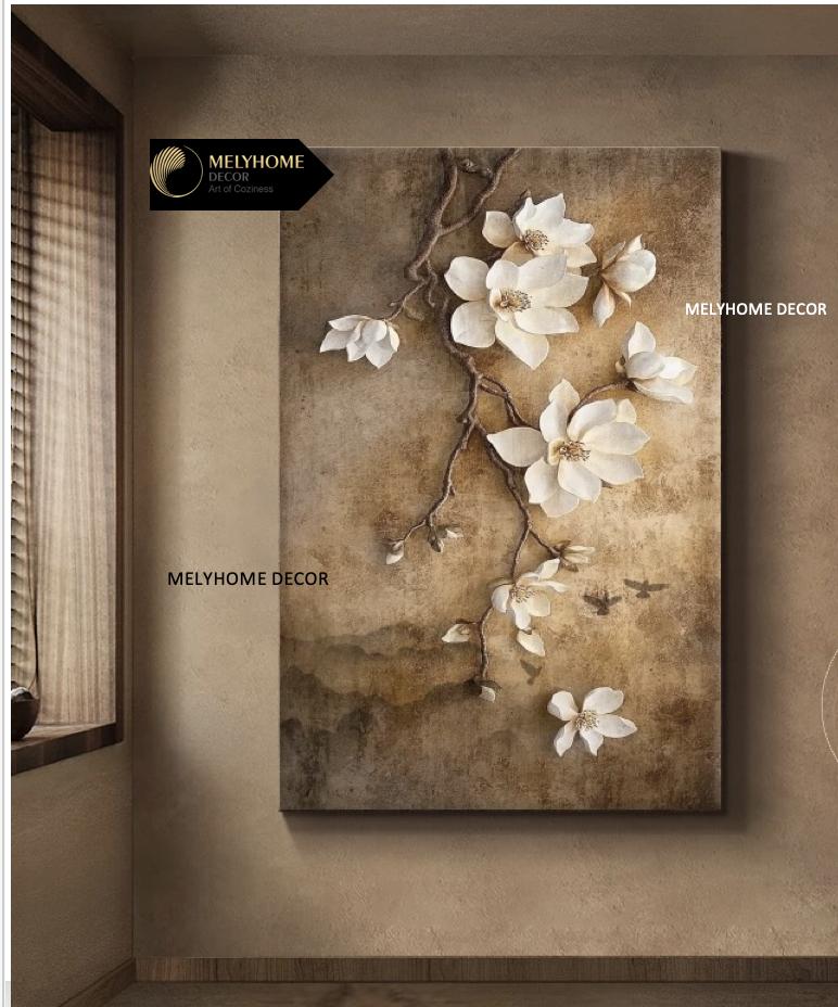 Tổng hợp các mẫu tranh indochine Vintage Trung Hoa Hoa MỘC LAN Chim đậu cành hoa Nghệ Thuật Treo Tường Trang trí