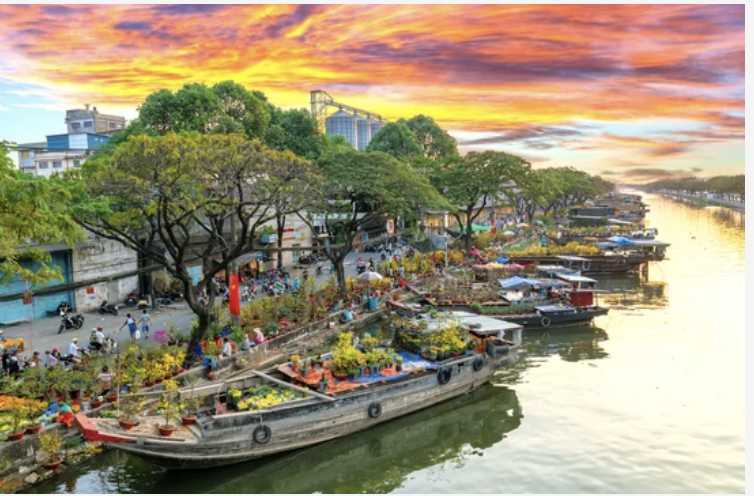 Tranh treo tường Việt Nam- Hồ Chí Minh city  (tỷ lệ 2:3) -5