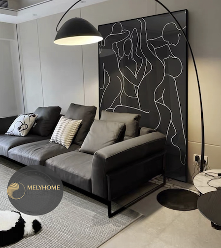 Tranh Đơn Dọc Treo Tường Tráng Gương / Canvas Cao Cấp Trừu Tượng 3D Nghệ thuật TTD23124- MELYHOME