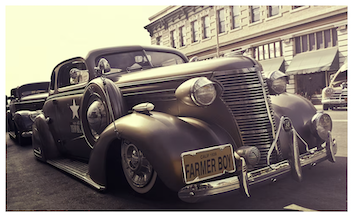 X2329 - Tranh Đơn Ngang Treo Tường Tráng Gương / Canvas Cao Cấp Siêu Xe Oto Vintage Retro Cổ điển Nghệ thuật