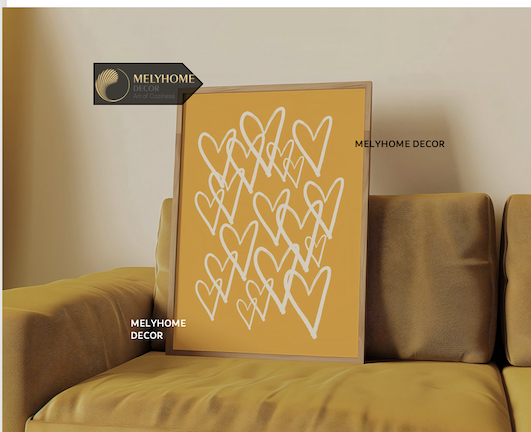 Tranh Màu Vàng Đáng Yêu Ngọt Ngào Hoa Cúc Chanh Mây Vịt Động Vật Chữ Dễ Thương Pastel Tối Giản Đơn Dọc Treo Tường Tráng Gương / Canvas Cao Cấp Trang trí Quán Cafe Showroom Thời Trang