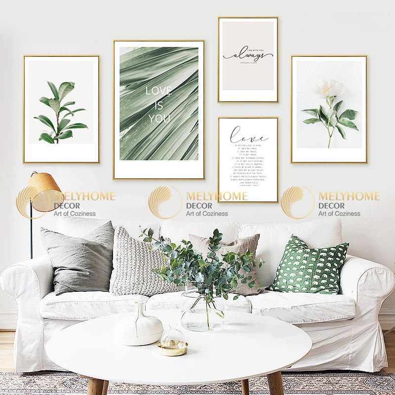 Bộ 5 tranh treo tường phong cảnh trừu tượng hiện đại - 32