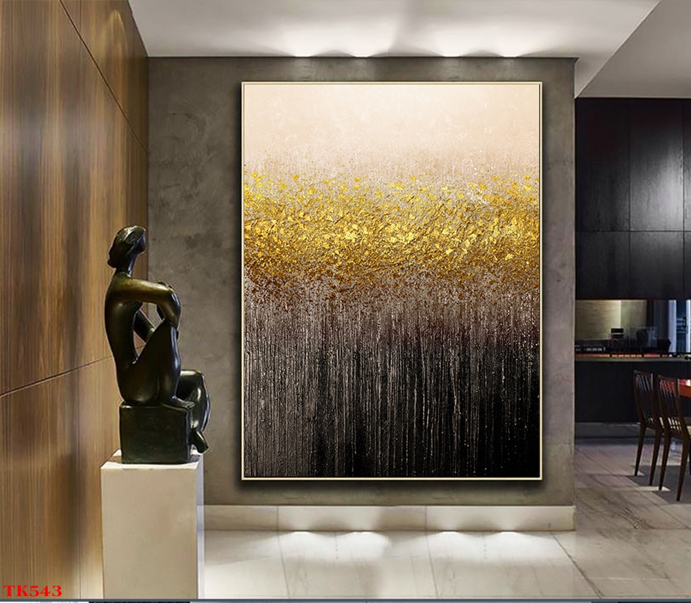 Tranh treo tường canvas Tráng gương cao cấp trừu tượng tỷ lệ 2:3 -57