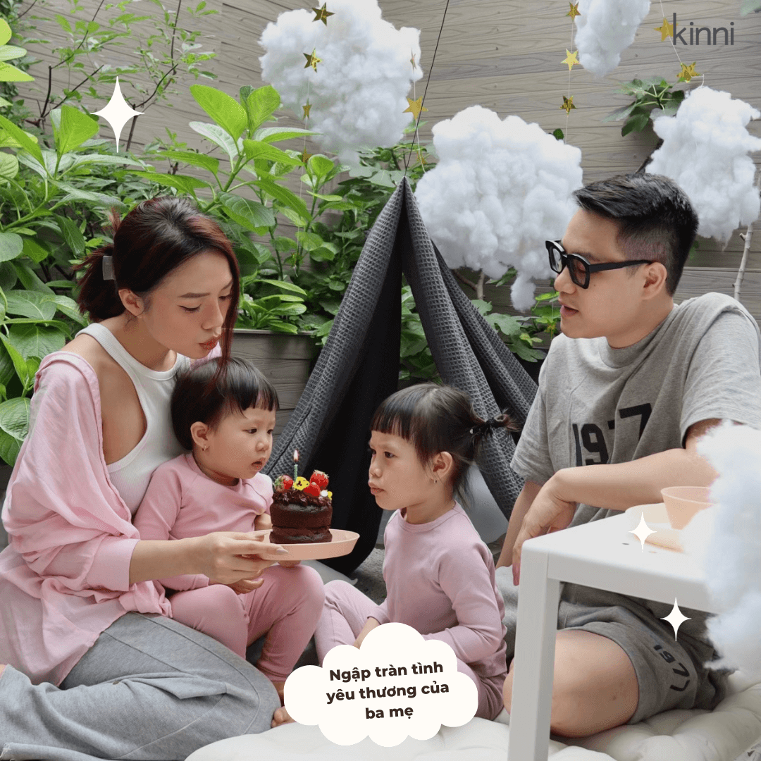 Ngập tràn tình yêu thương của ba mẹ
