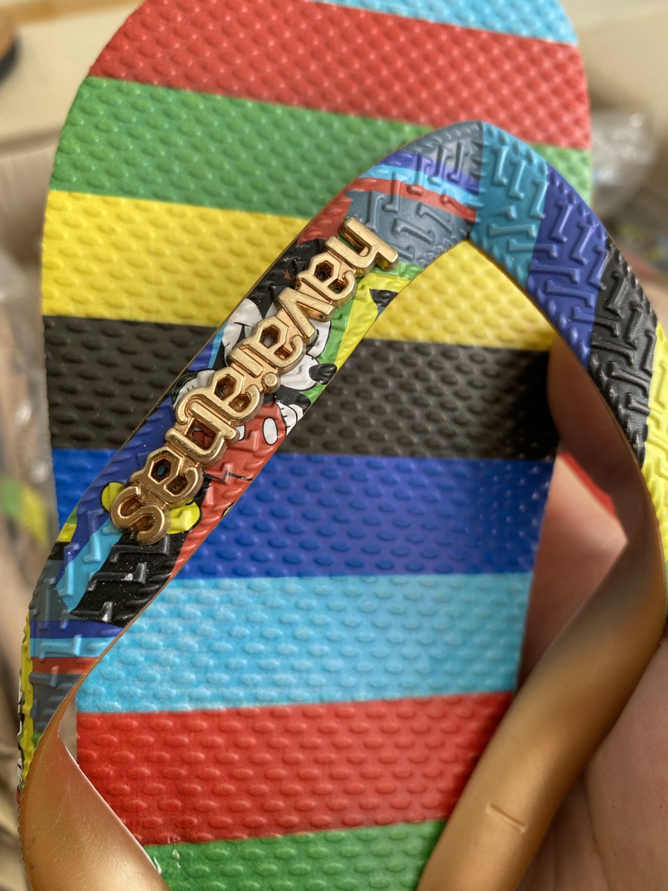 dép havaianas Micky sọc
