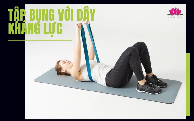 Bài tập bụng với dây kháng lực giúp đào thải mỡ thừa nhanh chóng