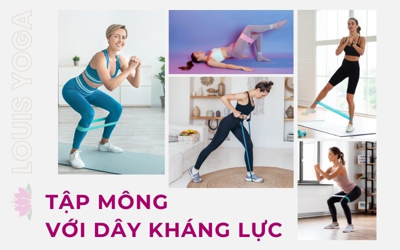 TOP 10 Bài tập mông với dây kháng lực giúp đẹp dáng - tăng sức bền