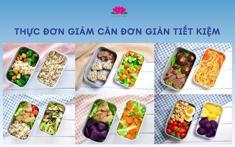 Thực đơn giảm cân đơn giản tiết kiệm, đầy đủ dưỡng chất