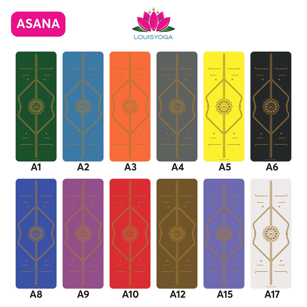 Thảm Tập Yoga Cao Su - ASANA