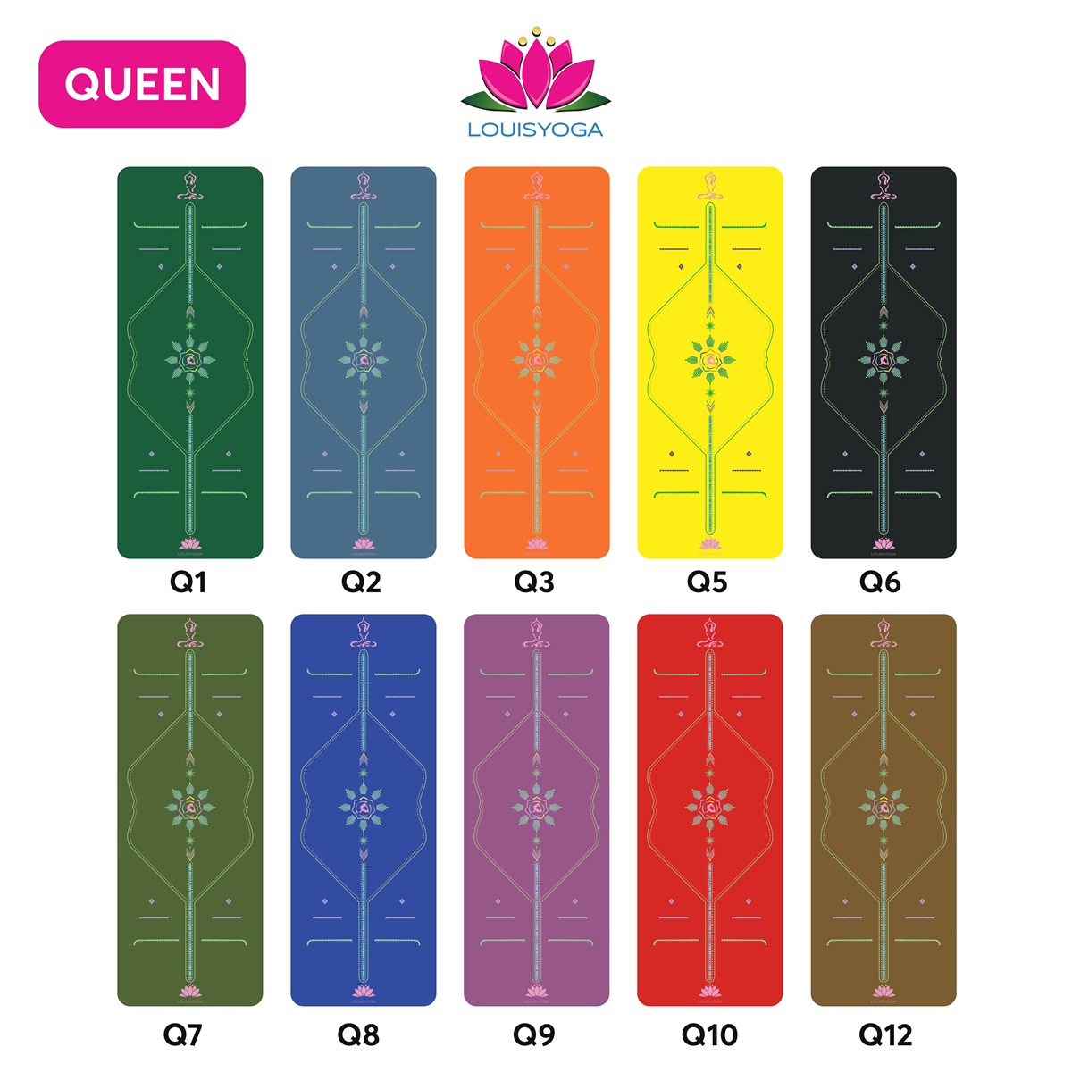 Thảm Tập Yoga Cao Su - QUEEN