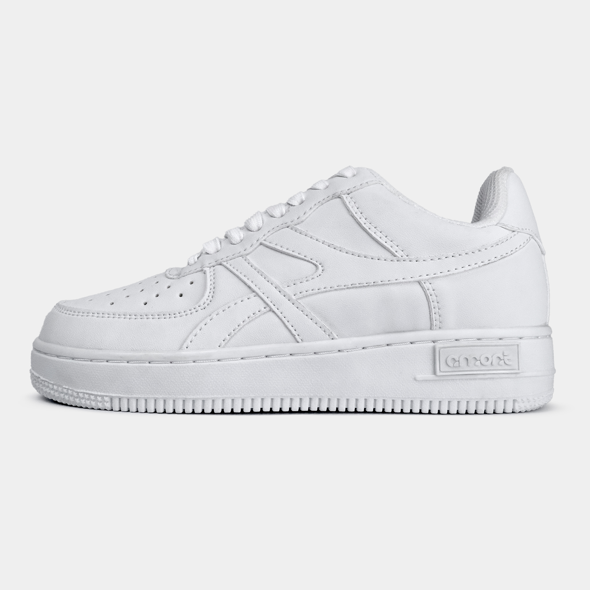 Giày Thể Thao Sneaker Nam Nữ Amont White Day Đế Tăng Chiều Cao 4cm AG45