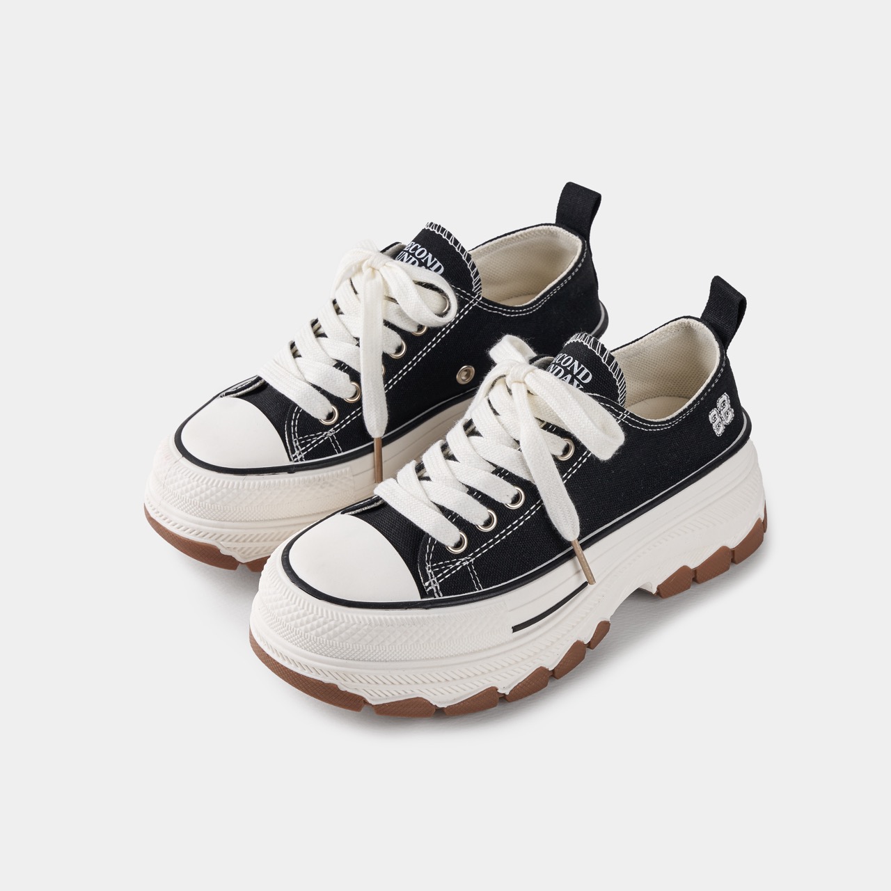 Giày Thể Thao Sneaker Nữ Second Sunday Chunky Low Đế Tăng Chiều Cao 4cm SK02