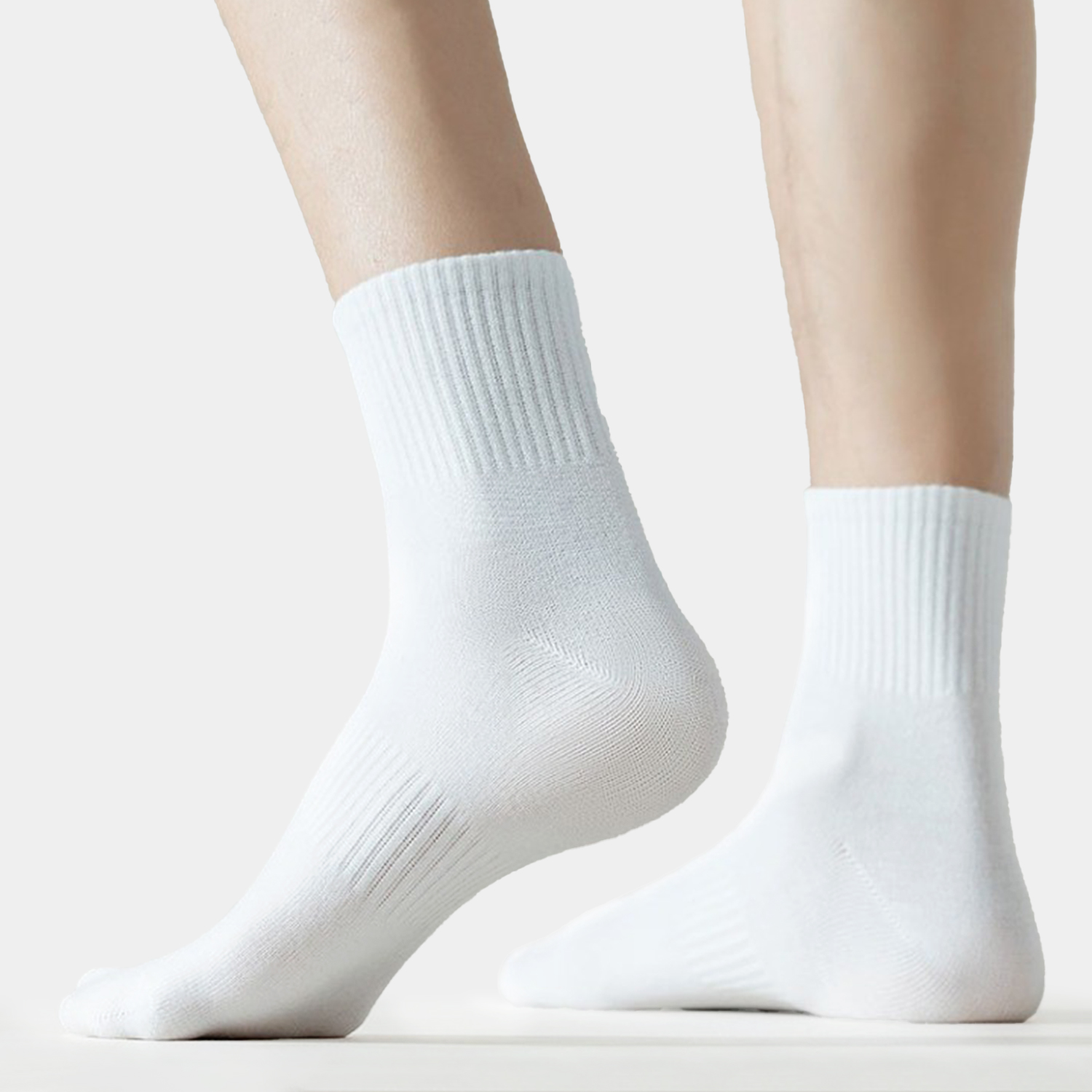 Tất Vớ Cổ Trung Trơn Seccond Sunday Basic SA04